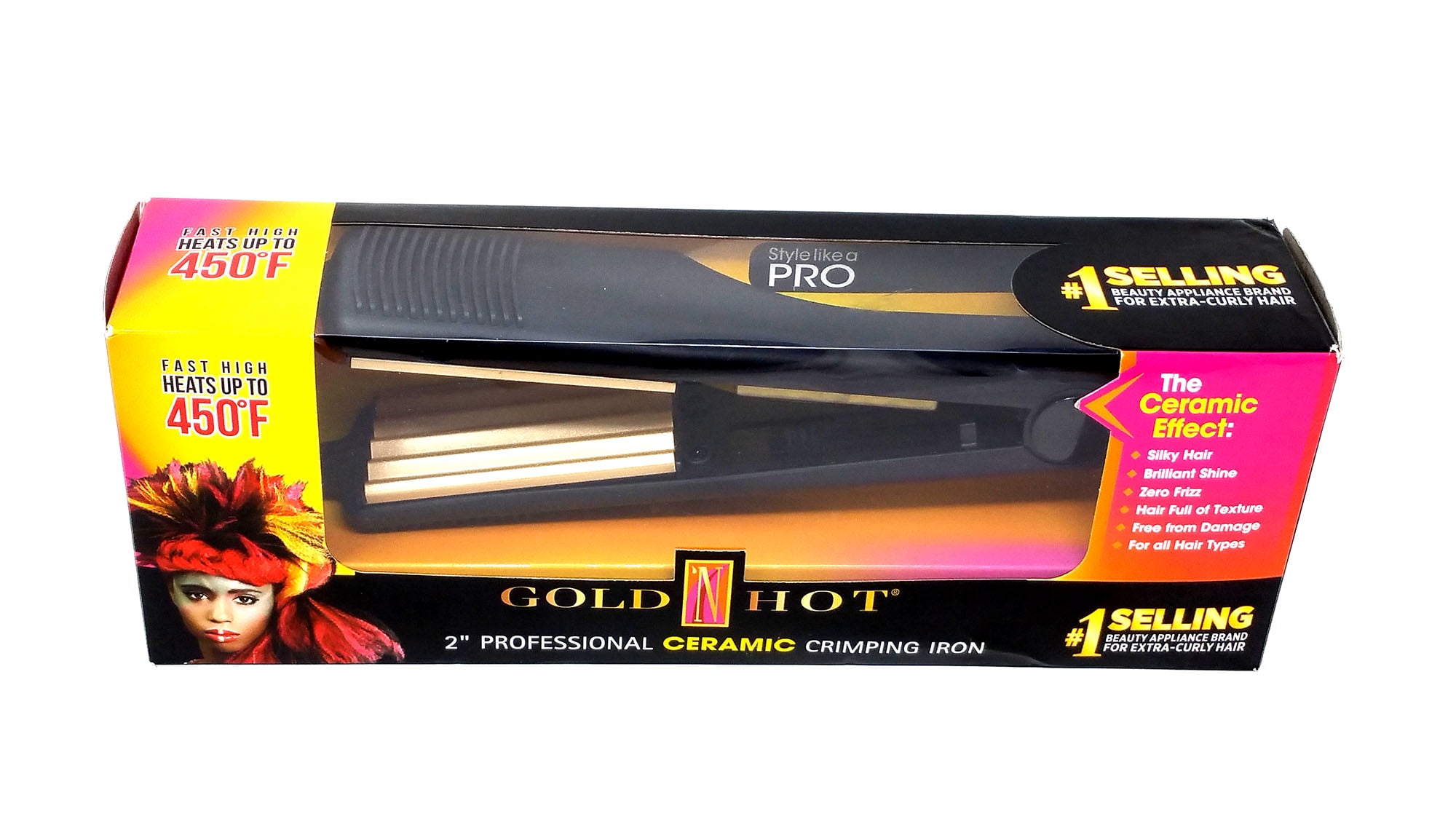 gold hot crimping iron