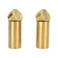 thumbnail image 1 of 2 Pack Professional 304 Stainless Steel Salt and Pepper Shaker Seasoning Bottles for Kitchen Camping Outdoor BBQ Gold, 1 of 4