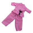 thumbnail image 1 of Linda Muñeca De Ropa Plaid Tops Pantalones Traje De 14 Sunnimix Traje de pantalones de camisa de muñecas, 1 of 3