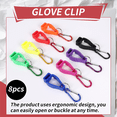 thumbnail image 4 of 8pcs Glove Clips for Work Holders Belt Clip with Metal Carabiners Construction Worker Guard Labor, 4 of 5