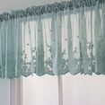 thumbnail image 4 of Lace Curtain under $5! Xqxayjr Lace Kitchen Curtain, Window Valance with Rod Pocket, Water Repellent Sheer Panel for Bathroom Living Room Decor, 4 of 7