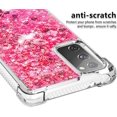 thumbnail image 4 of Compatible with Samsung Galaxy S20 FE Case Glitter Liquid Cute Clear Phone Case Floating Quicksand Shockproof Protective Bumper Silicone Soft TPU Case for Samsung Galaxy S20 FE Love Pink YB, 4 of 12