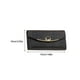 thumbnail image 3 of Minnieouse Cartera de cuero para mujer, botón a presión de repuesto, tarjetero Rectangular de Color sólido, bolsillo con cremallera, monedero Carteras Negro Tipo 2, 3 of 6
