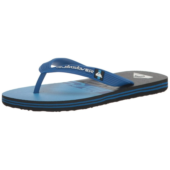 Quiksilver Boys' Molokai Panel Flip Flop Sandals Black/Blue/Grey - AQBL100577-XKBS