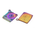 thumbnail image 3 of 20pc Rainbow Color Alloy Pendants for Teachers' Day Cadmium Free & Nickel Free & Lead Free Book 26x21.5x1.5mm Hole: 2mm, 3 of 3
