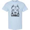 thumbnail image 3 of Inktastic Pitbull Sketch Portrait with Dog Breed Name T-Shirt, 3 of 5