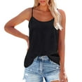 thumbnail image 2 of BLOCLOALO Tank Tops for Women Womens Blouses Casual Tank Top for Women Adjustable Spaghetti Strap Camisole Scoop Neck Sleeveless Top S 3Xl Tunic Tops Loose Tank Tops for Women Trendy Tops Black L, 2 of 9