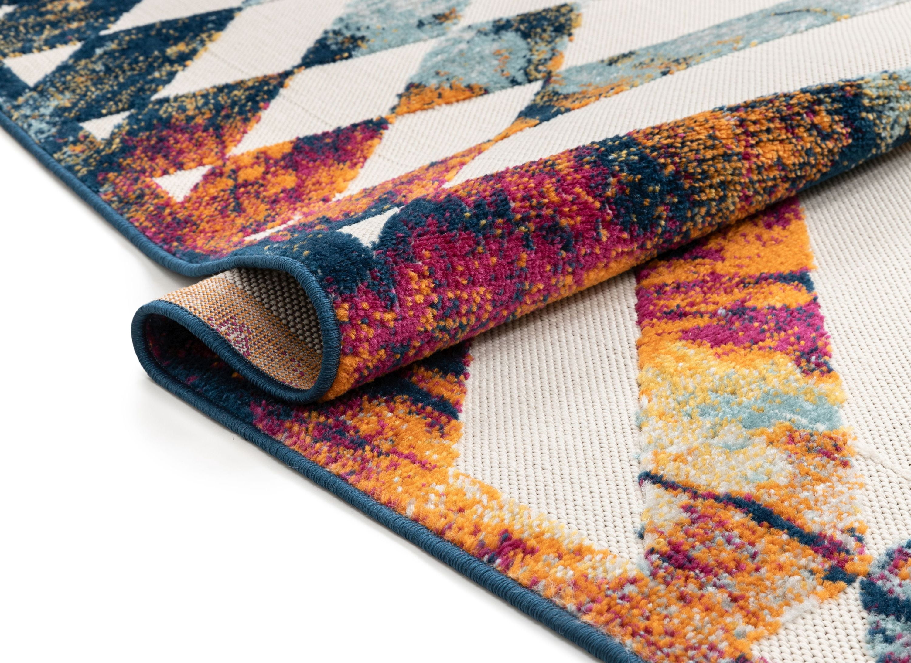 Well Woven Dorado Carmen Geometric Multi 5'3" x 7'3" Indoor/Outdoor High-Low Area Rug