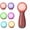 Brown, variant on ABCISI Facial Cleansing Brush Electric, Silicone Heated Face Scrubber with 7 LED Lights, Rechargeable Vibration Exfoliating Cleanser for Deep Cleaning & Gentle Massage, Skin Care Tool (Brown)
