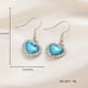 thumbnail image 4 of Pendientes para mujer, regalos para mujer, pendientes de corazón de melocotón coloridos, pendientes de cristal, representa el temporizador clásico., 4 of 5