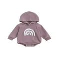 thumbnail image 1 of Baby Boys Girls Fall Sweatshirts Rompers Infant Rainbow Hoodies Jumpsuits, 1 of 9