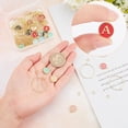 thumbnail image 3 of 1 Box 26 Set Drink Identifiers Markers Wine Glass Tag Charms Including Alphabet Letter Alloy Enamel Pendants Brass Charm Rings Jump Rings for Party Favors Family GatheringColorful, 3 of 9
