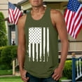 thumbnail image 4 of Caqnni 4th of July Shirts Mens Muscle Tank Top 1776 Short Sleeved Graphic Gym Workout American Flag Shirt(AG,XL), 4 of 5