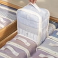 thumbnail image 2 of Separator Box Foldable Transparent with Zip Handle Clothes Bedromm Organizador De Ropa Travel Essentials Sort Storage Bag, 2 of 9