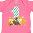 thumbnail image 4 of Inktastic One Years Old with Woodland Animals Boys or Girls Baby Bodysuit, 4 of 5
