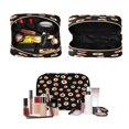 thumbnail image 4 of 3-Piece Travel Toiletry Set with Hanging Bag Cosmetic Pouch & Brush Roll for Travel Gym Camping Small Eyeballs Pattern, 4 of 9