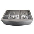 thumbnail image 2 of Zline Kitchen and Bath ZLINE Farmhouse Double Bowl Stainless Steel Sink with Bottom Grid, 2 of 5