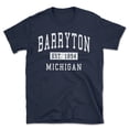 thumbnail image 1 of Barryton Michigan Classic Established Men's Cotton T-Shirt, 1 of 1