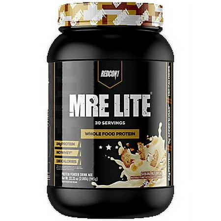 Redcon1 MRE LITE 2lb Animal Based Protein Banana Nut Bread Powder 30 Servings