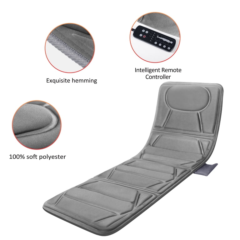 Snailax Full Body Massage Mat with Heat, Gray photo 2