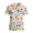 Light pink, variant on Scrubs for Women V Neck Short Sleeve Printed Tops Cartoon Pattern Plus Size Nursing with Pockets