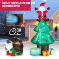 thumbnail image 4 of Patiojoy 7FT Christmas Inflatable Christmas Tree & Santa Claus w/ LEDs & Air Blower Blow Up Yard Decoration Inflates Christmas Tree w/ Gift Boxes and Star, 4 of 10