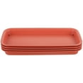 thumbnail image 4 of 4Pcs Rectangular Plant Saucers Plastic Plant Saucers Planter Drip Tray Flower Pot Saucers, 4 of 8