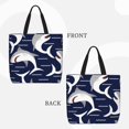 thumbnail image 2 of Fotbe Angry Shark Bolsa Tote con Estampado para Mujer, Bolsos con Cremallera, Bolsa de Hombro Casual de Gran Capacidad con Bolsillos Internos, 2 of 7
