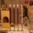thumbnail image 5 of Naittoop 4 Pack Gradient Taper Candles 10 Inch, Dripless Smokeless Hand Poured Tall Candlesticks, Decorative Dinner Candles for Weddings Parties and Home Decor E, 5 of 6