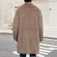 thumbnail image 5 of Kalauyu Men's Faux Fur Coat Winter Long Faux Coat Fluffy Thick Trench Coat for Men, 5 of 9