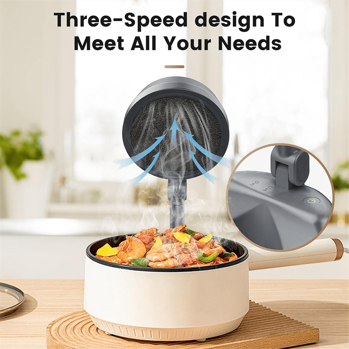 Portable Desktop Range Hood,Portable Range Hood Exhaust Fan,Portable Exhaust Fan Filtering Fumes with Low Noise,1 * desktop range hood 1 * charging cable,Dark Gray