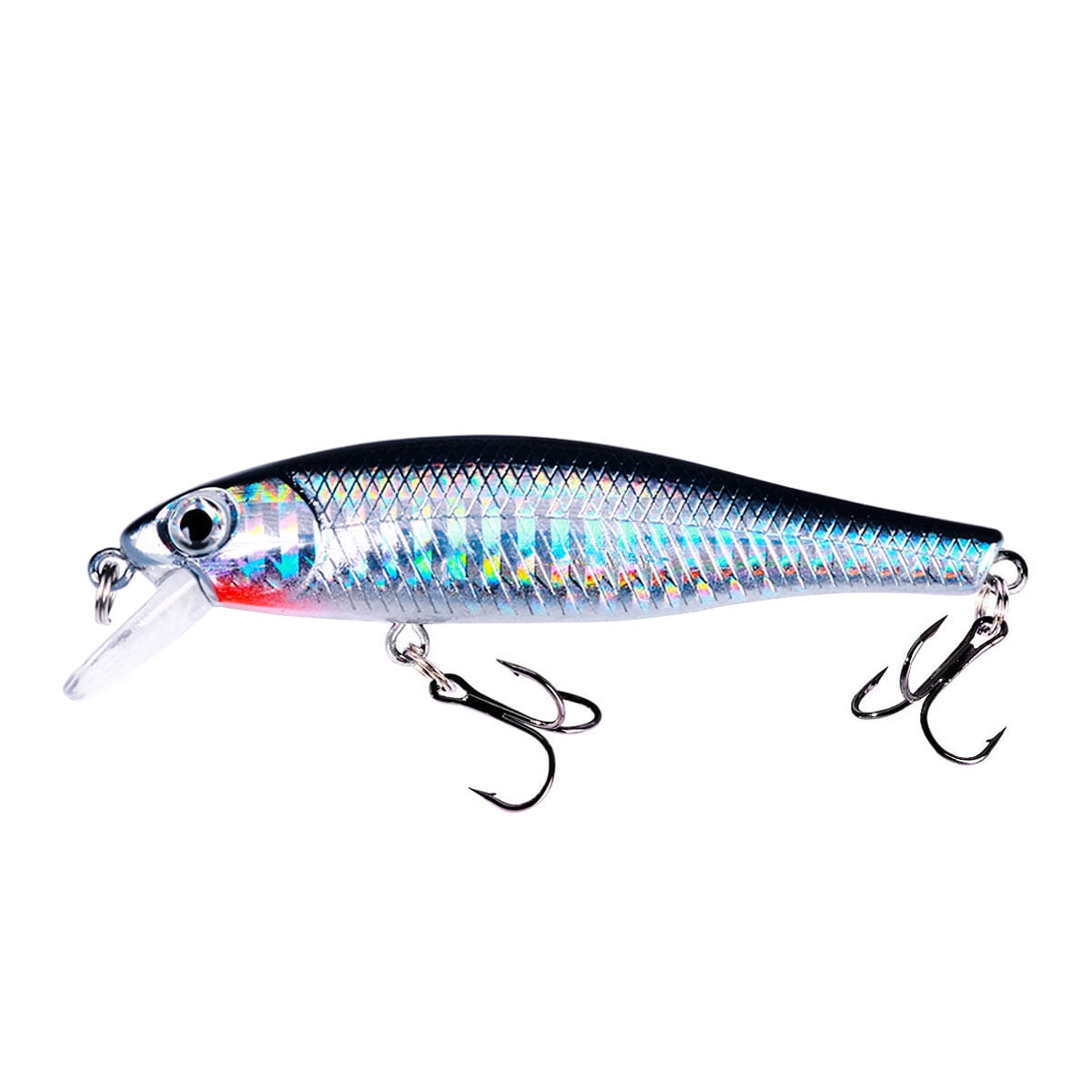 HENGJIA 20 Pack Fishing Lures Hard Baits, 3D Eyes Minnow Fishing Lures Crankbait, Swimbait Fishing Tackle Lure Kit for Freshwater/Saltwater/Topwater, Bass, Trout, Walleye, Redfish