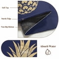 thumbnail image 6 of Pineapple Runner Rug 2.7x5 FT, Non Slip Entryway Carpet, Gold Yellow Navy Blue Tropical Fruit Summer Washable Soft Floor Carpet Entrance Mat Non-Shedding Throw Rug for Hallway Laundry Room Bedside, 6 of 9