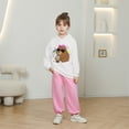 thumbnail image 2 of Byoo Big Girl's Capybara Print Hoodie Relaxed Fit Hooded Sweatshirt Long Sleeve Pullover, 2 of 5