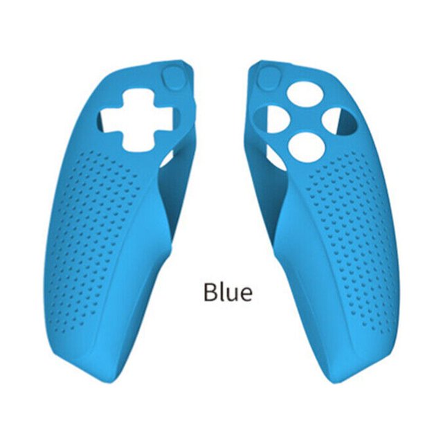 ER Funda para mando de juegos para PS5, funda protectora de silicona dividida para mando, color azul Excelente Rendimiento