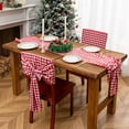 thumbnail image 3 of 2026 Christmas Indoor Home Decor Red And Black Checkered Table Runners And Chair Covers For Christmas Dining Room Decor And Christmas Scene Props, 3 of 5