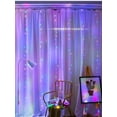 thumbnail image 2 of Generic 300 LED White Curtain Light for Party/Wedding/Festival/Christmas,Window Blinking String Light for Bedroom/Living Room,USB Plug with 8 Modes…, 2 of 8