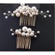 thumbnail image 3 of Wedding Hair Comb Hair Side Comb Hair Comb Clip Handmade Pearl Bride Wedding Hair Side Comb Bridal Hair Clip Comb Set Wedding Hair Accessories Bridal, 3 of 4