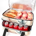 thumbnail image 5 of Alpaca Large Capacity Double Layered Insulated Lunch Bag with Two Compartments | Refrigerated Meal Bag for Hand-Carrying | 7.1x11.4x16.1 inches | Lunch Bags, 5 of 6