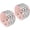 Pink, variant on 2 Pcs Leather Punk Bracelet 8.7"/22cm Layered Row Square Rivets Bracelet, Red -