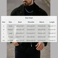 thumbnail image 3 of KeShDi Mens Rain Jacket Mens Bomber Jacket Men's Casual Solid Zip Turn Down Collar Jacket Woolen Outerwear Daily Wear Long Sleeve Hoodless Coat Beige 2X, 3 of 4