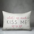 thumbnail image 3 of Creative Products Shut Up and Kiss Me 14x20 Spun Poly Pillow, 3 of 3