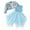 Q006-Blue, variant on hengsof 2PC Toddler Children's Tulle Dress and Cardigan Girls Short Skirt Long Sleeve Shrugging Casual Wear Patchwork Dress