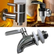 304 Stainless Steel Wine Barrel Faucet, Beverage Dispenser Replacement Spigot Stainless Steel Polished Finished Water Dispenser Replacement Faucet Compatible with and Other Filter Systems As Well