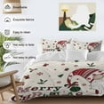 thumbnail image 3 of Red Christmas Bedding Duvet Cover Set Full Size 4 Pieces Hat Dwarf Gift Bedding Set with Zipper Closure, 1 Comforter Cover 86x86 Inches 1 Flat Sheet & 2 Pillow Cases, 3 of 7