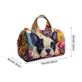 thumbnail image 3 of Fasiaou Short-Distance Quilted Travel Bag with Dog Embroidery, Multi-Functional Sports and Fitness Duffel, Large Capacity Lightweight Design,F, 3 of 6
