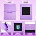 thumbnail image 3 of Porta Documentos Magnético 2 Piezas Marbrasse Morado 30x24x3cm, 3 of 6