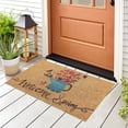 thumbnail image 2 of Spring Welcome Door Mat With Non-Slip Backing Flower Seasonal Door Mat For Outdoor Farmhouse Door Mat Decoration Welcome Doormat Rug And Mat Funny Home Decor, 2 of 5