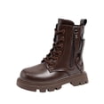 thumbnail image 2 of LvhaoGJOB Ankle Boots for Kids Lace-Up Design Side Zipper ankle boots short boots All Season Footwear, 2 of 9