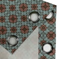 thumbnail image 4 of Ambesonne Vintage Grommet Curtain, Classic Flower Motifs, 50" x 120", Pale Blue Coral, 4 of 6